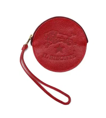 IL BISONTE 가죽 코인 케이스 레드 미사용 새상품