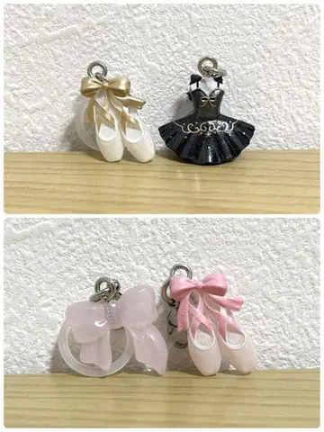 발레 모티브 메지루시 액세서리 참 토슈즈 튜튜 리본