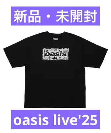 oasis 라이브 투어 티셔츠 M 사이즈 블랙