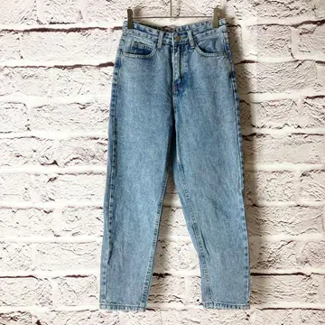 z2112:GRL 데님 청바지 케미컬 블루 XS