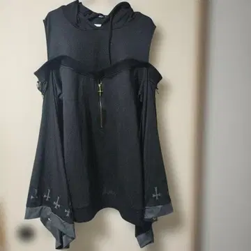 NieRCrothing 오프숄더 기모노 소매풍 풀오버 서브컬쳐