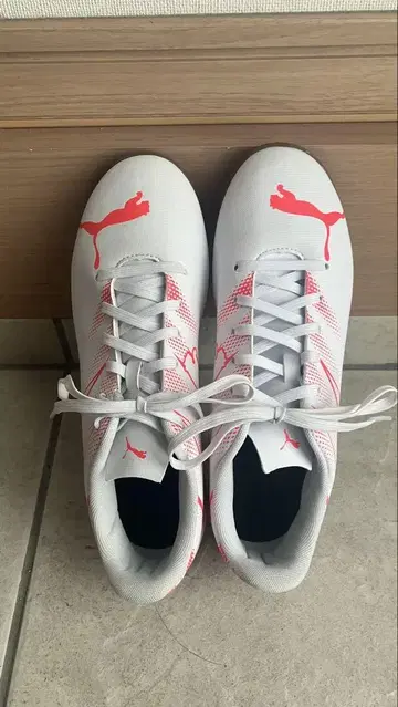 Puma 축구 트레이닝 슈즈 25cm 화이트/핑크