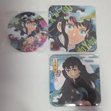 귀멸의 칼날 원작 캔뱃지 토키토 무이치로 원화 코스터 세트