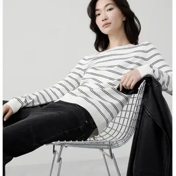 BANANA REPUBLIC 포에버 스트라이프 스웨터