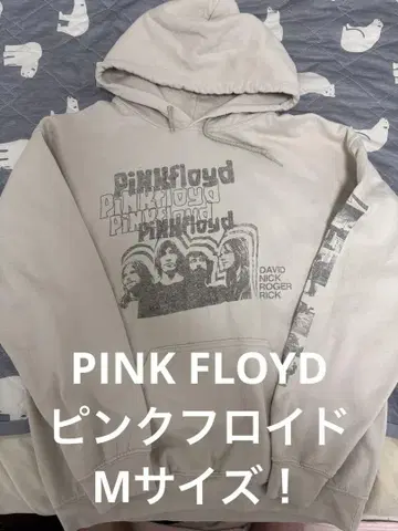 초레어 M! PINK FLOYD 풀오버 후드티 베이지 핑크 플로이드