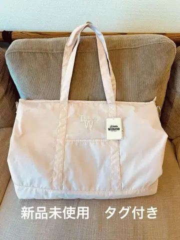 리틀 위크엔드 마더백 토트백 핑크