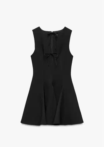 ZARA 리본 포함 미니 원피스