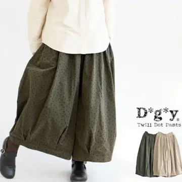Dgy 도트 턱 서커스 팬츠 큐롯 팬츠