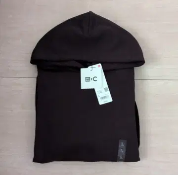 새상품 UNIQLO C 맨투맨 오버 사이즈 풀오버 후드티 와인 L