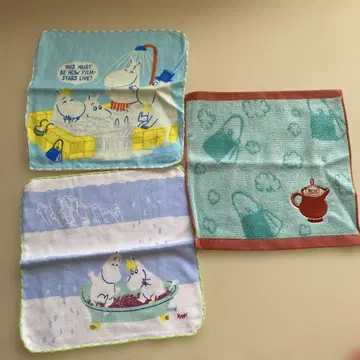 무민 핸드 타월 3종류