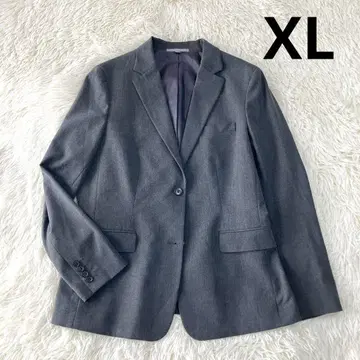 빅사이즈 XL 유니클로 여성용 테일러드 자켓 차콜 그레이