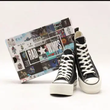 RADWIMPS 하이컷 스니커즈 블랙 27.5cm