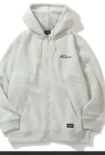 Dickies 라이트 그레이 집업 후드티