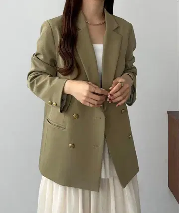 callautia 골드 버튼 테일러드 자켓