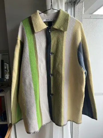 PERVERZE 울 담요 코트 자켓