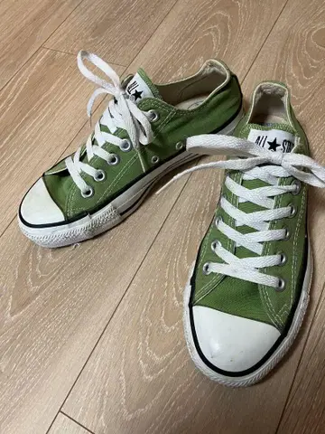 컨버스 올스타 90's USA제 로우컷 그린 꾀꼬리색
