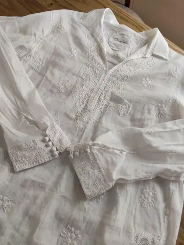 Pheeta(피타) 자수 블라우스 유나이티드 애로우즈 Bshop 누키테파