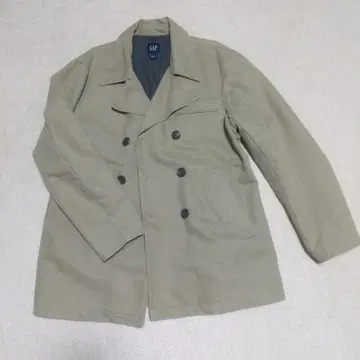 GAP 올리브 그린 더블 브레스트 M 사이즈 트렌치코트