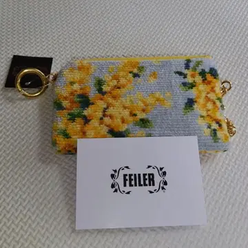 [새상품급] FEILER 페이러 꽃무늬 파우치 미모사
