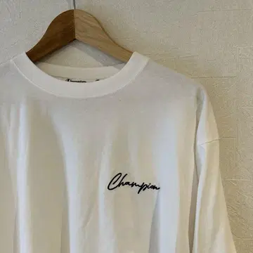 Champion 화이트 T셔츠 M
