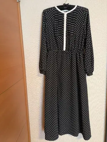 쉽스 애니 쉽스 원피스 도트 도트 블랙 블랙