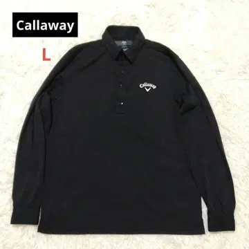 Callaway 캘러웨이 골프 긴팔 피케 셔츠 L 사이즈 블랙 자수 로고