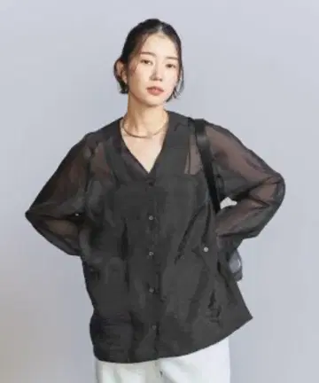 샴브레이 오간자 셔츠 BEAUTY&YOUTH
