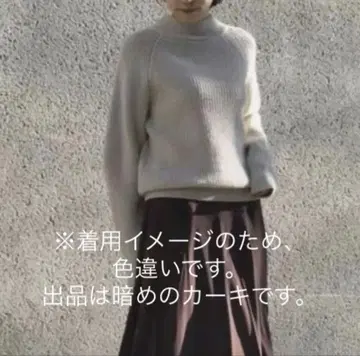 CASA FLINE 울 캐시미어 카키 니트