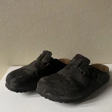 버켄스탁 빌키 보스턴 24cm 카모플라주 카모플라쥬 블랙 한정판