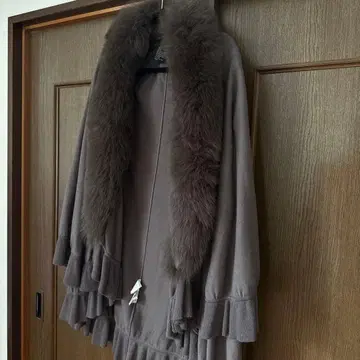 니트 판초 케이프 코트