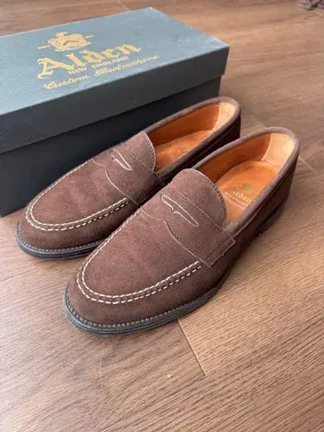 alden 스웨이드 로퍼 브라운 7D