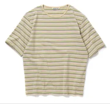 오라리 24ss HARD TWIST COTTON BORDER TEE