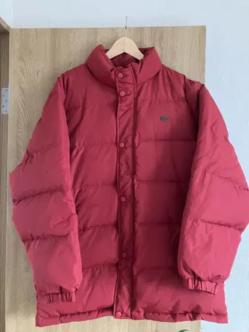 Lacoste 레드 다운 자켓 빈티지 빅 실루엣 L