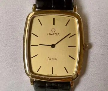 OMEGA 드 빌 골드 손목시계 남녀 공용