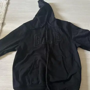 GAP 블랙 집업 후드티