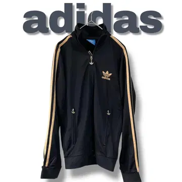 [레어 상품] adidas 아디다스 블랙 저지 트랙 자켓 M