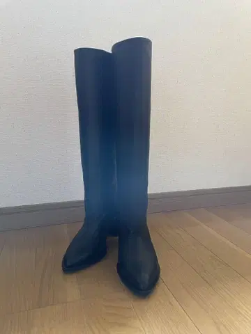 블랙 롱 부츠 유나이티드 애로우즈