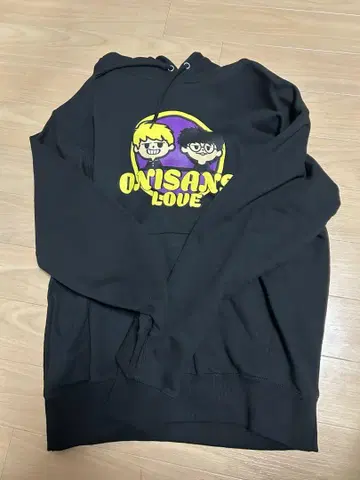 ONIISANSLOVE 후드 부착 블랙 후드티