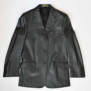 Paul Smith 블랙 가죽 테일러드 자켓
