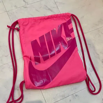 나이키 냅색 핑크 로고