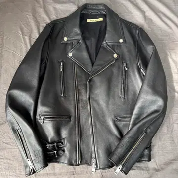 Journal Standard 블랙 가죽 자켓 라이더스 M 남성용