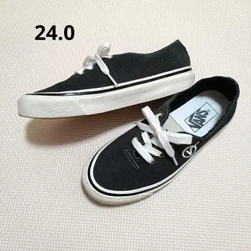 USED VANS 오센틱 원피스 스니커즈 블랙 24.0