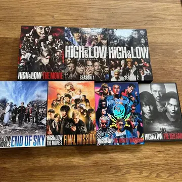 HIGH&LOW DVD 7매 세트