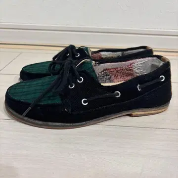 FRAP BOIS 로퍼 그린 블랙 플라보아 스니커즈 블랙 그린