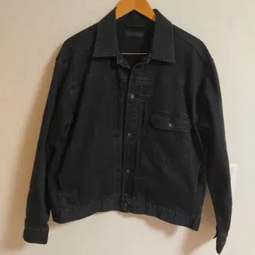 UNIQLO 유니클로 1st 데님 자켓 퍼스트 타입 L 블랙