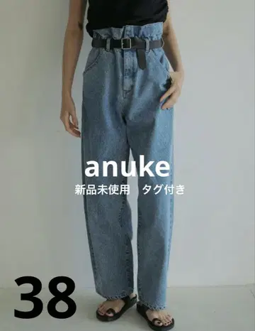 anuke 2025FallWinter 허리 턱 데님 미사용 새상품 38