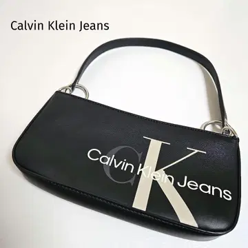 Calvin Klein Jeans 로고 미니 숄더백 블랙
