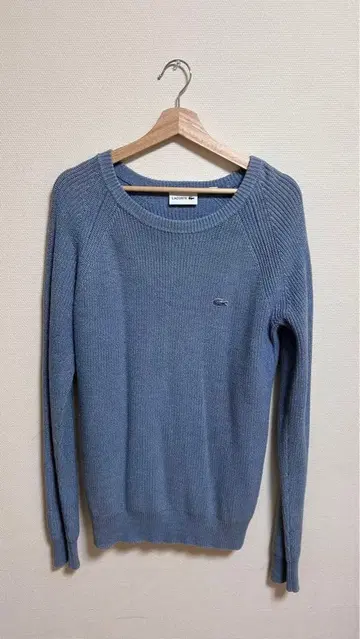LACOSTE 블루 니트 스웨터 S