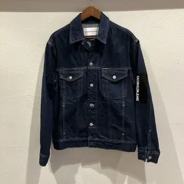 CALVIN KLEIN JEANS 다크 블루 데님 자켓