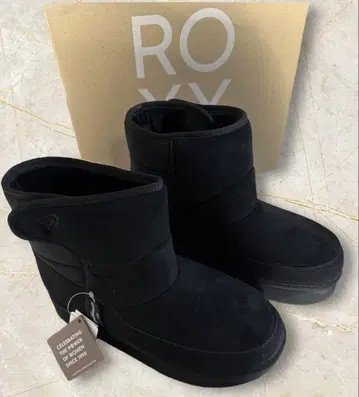 새상품 ROXY 방수 블랙 어그 부츠 25cm